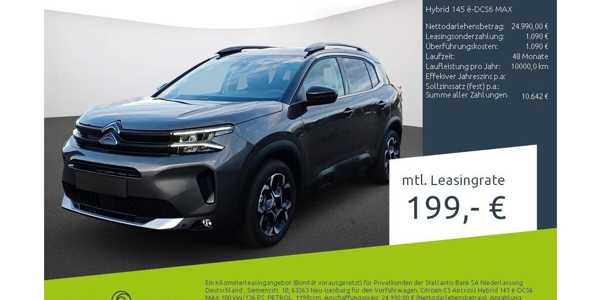 Citroen C5 Aircross 9.545 km 24.789 &euro; Dortmund 44263
