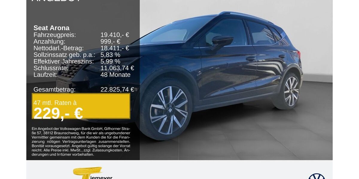 Seat Arona 62.545 km 18.720 &euro; Bochum 44892