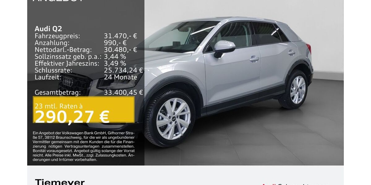 Audi Q2 4.708 km 27.490 &euro; Bochum 44809