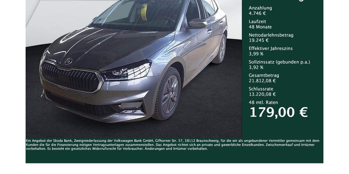 Skoda Fabia 6.851 km 23.880 &euro; Dortmund 44309