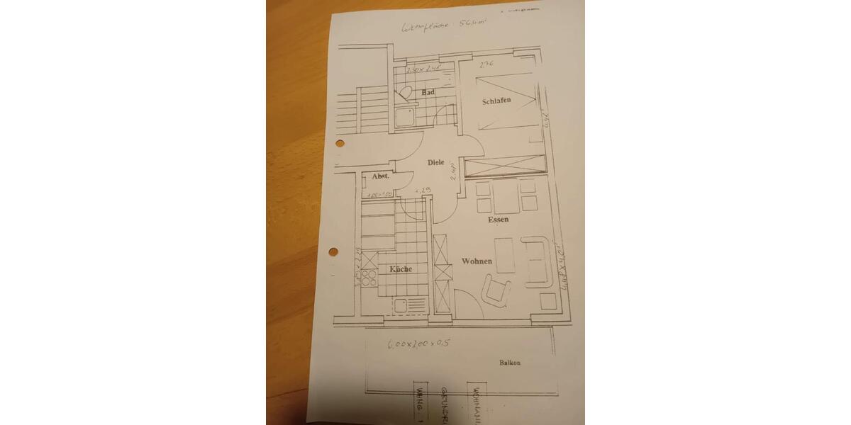 Etagenwohnung Radevormwald - 2.5 Zimmer, 56 m&sup2;, 145.000&euro; | Angebot:25921230