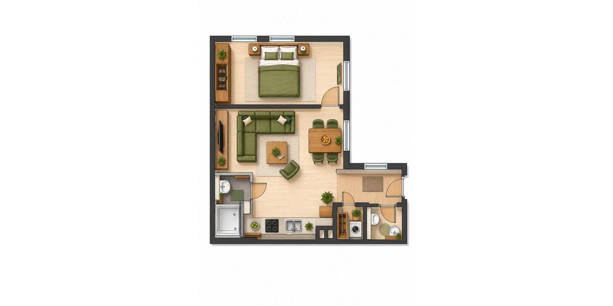 Etagenwohnung Remscheid Gemarkung Bergisch Born - 2 Zimmer, 38 m&sup2;, 310&euro; | Angebot:26376123
