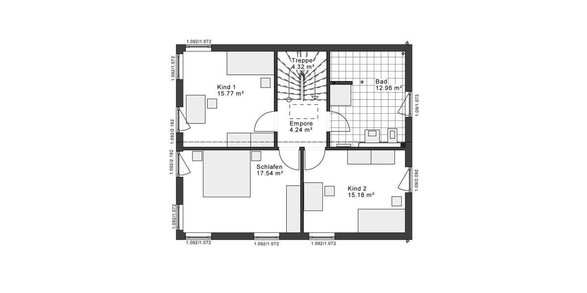 Einfamilienhaus Essen Stadtbezirk VII - 4 Zimmer, 140 m&sup2;, 1.840&euro; | Angebot:26396036