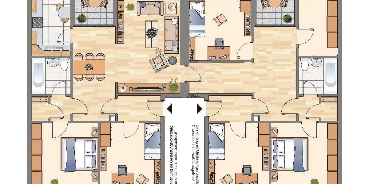 Etagenwohnung Essen Freisenbruch - 6 Zimmer, 143 m&sup2;, 1.169&euro; | Angebot:26393018