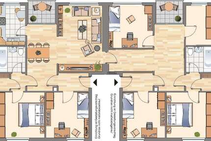 Wohnung Essen Freisenbruch - 6 Zimmer, 143 m&sup2;, 1.169&euro; | Angebot:26393018