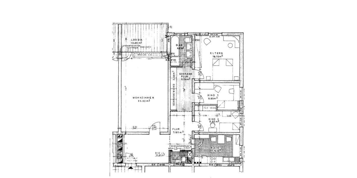 Etagenwohnung Essen Huttrop - 4 Zimmer, 123 m&sup2;, 1.150&euro; | Angebot:26232636