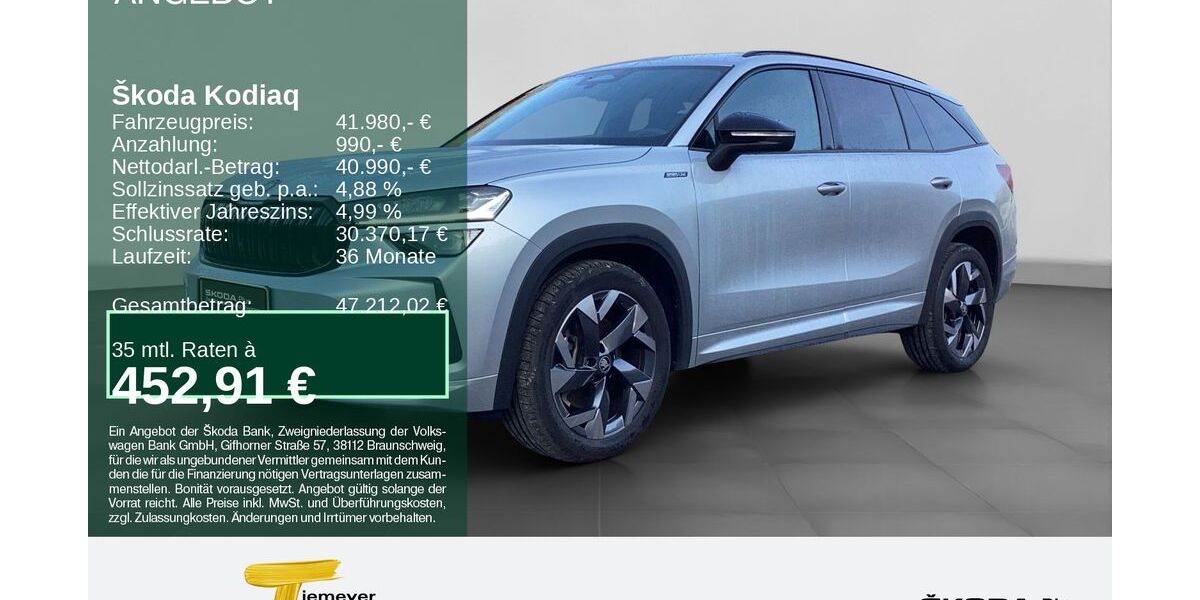 Skoda Kodiaq 7.900 km 39.420 &euro; Remscheid 42857