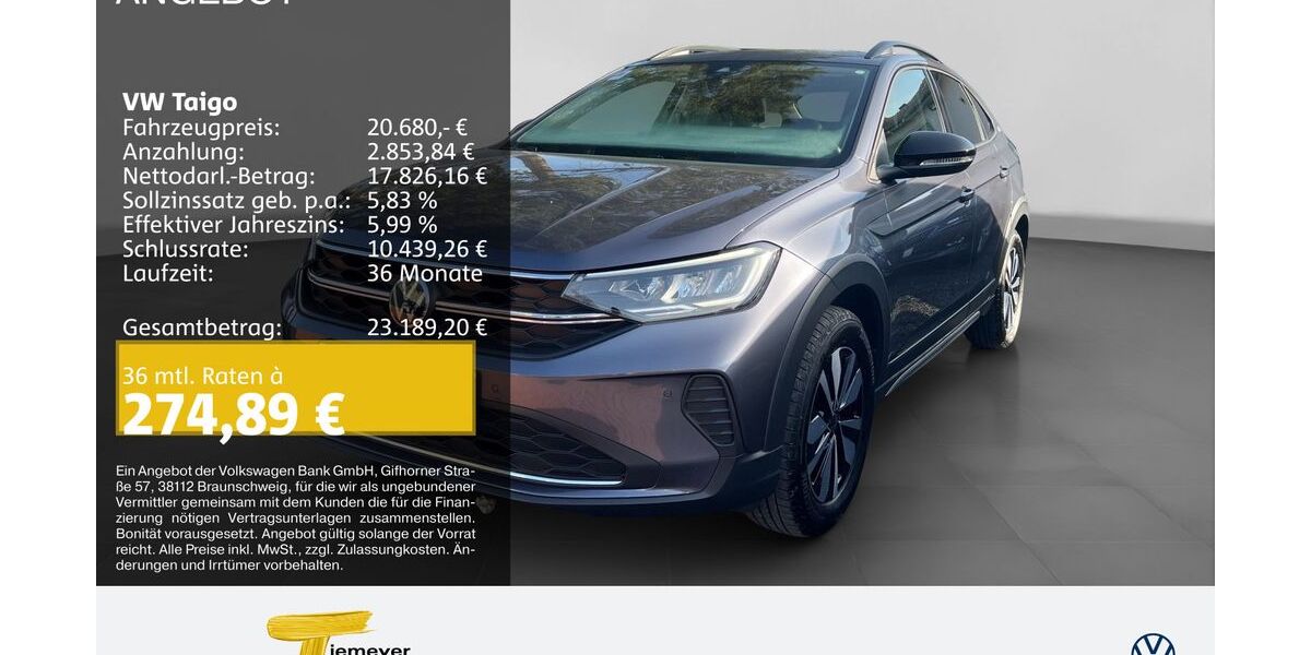 VW Taigo 7.812 km 19.290 &euro; Recklinghausen 45663