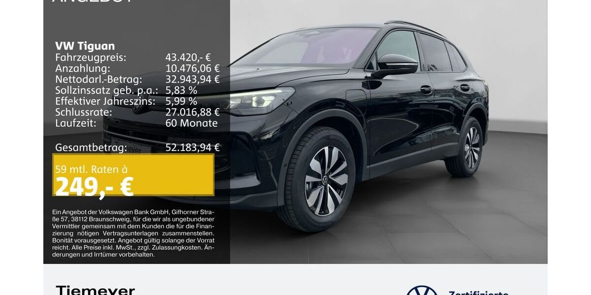 VW Tiguan 4.990 km 42.870 &euro; Bochum 44892