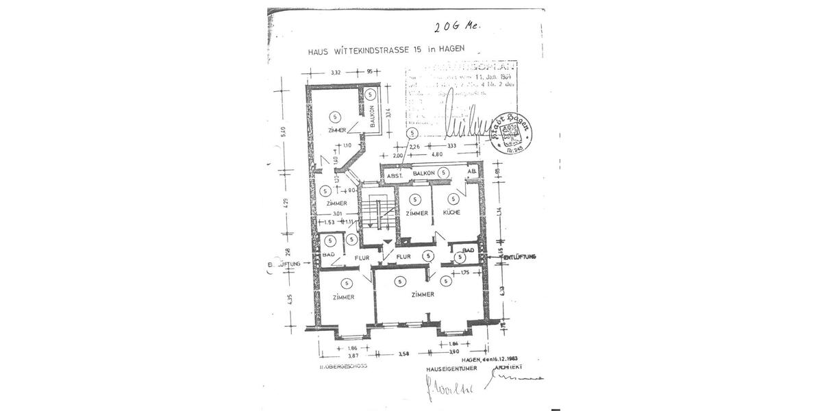 Etagenwohnung Hagen Hagen-Mitte - 5 Zimmer, 130 m&sup2;, 195.000&euro; | Angebot:26605307